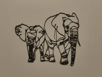 Décoration murale éléphants — photo 2