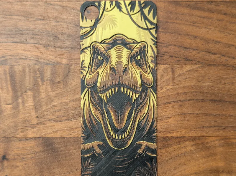 Buchzeichen T-Rex Dinosaurier