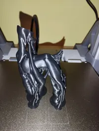 Standing body with painted suports 0.16mm layer