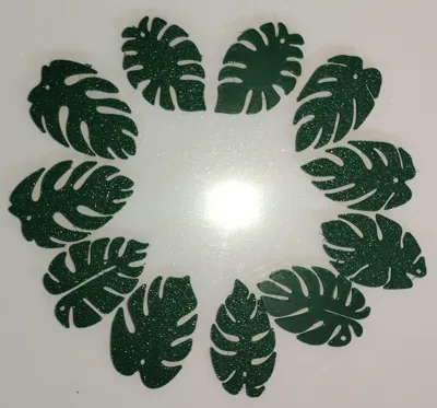 Monstera earring