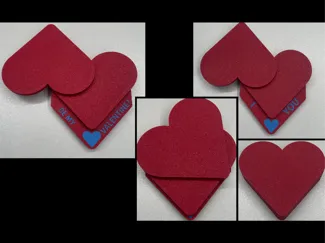 Sliding Valentines Heart