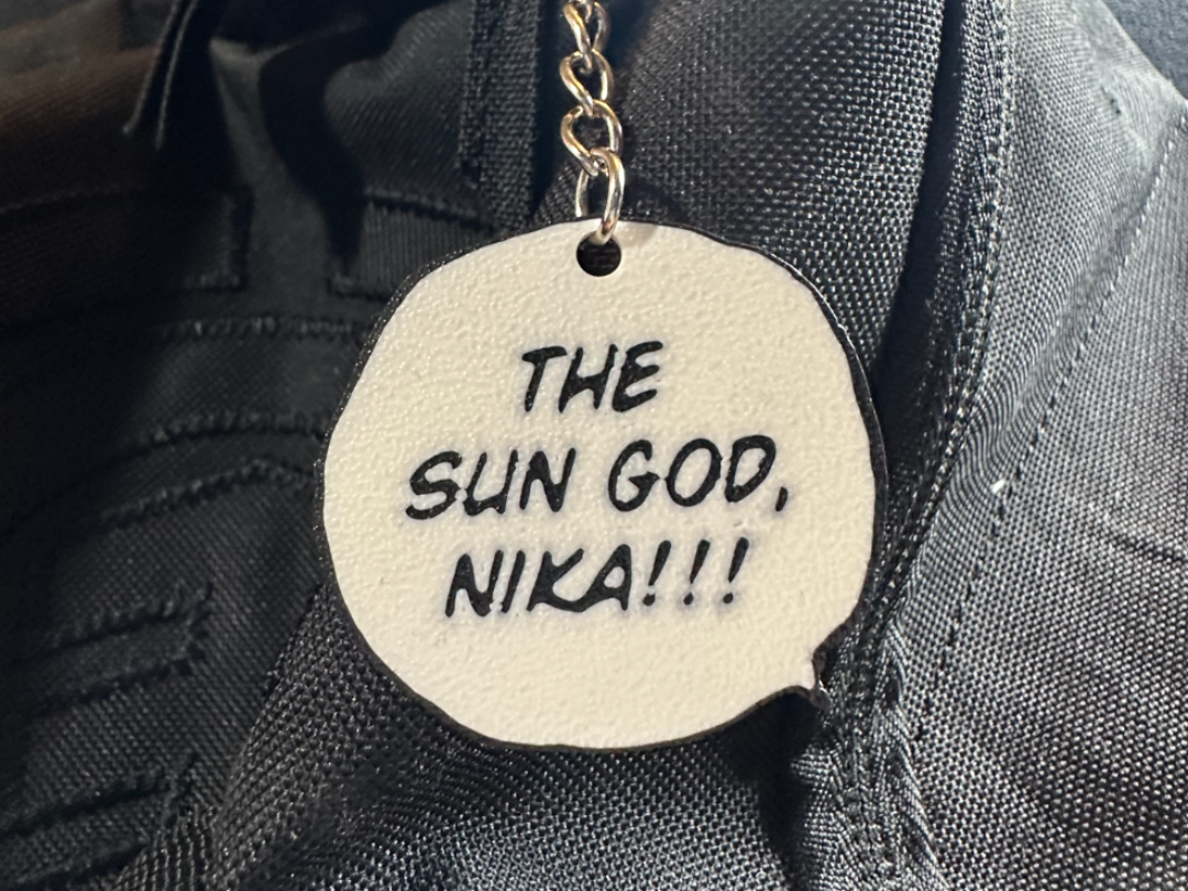 The Sun God Nika Manga Bubble keychain