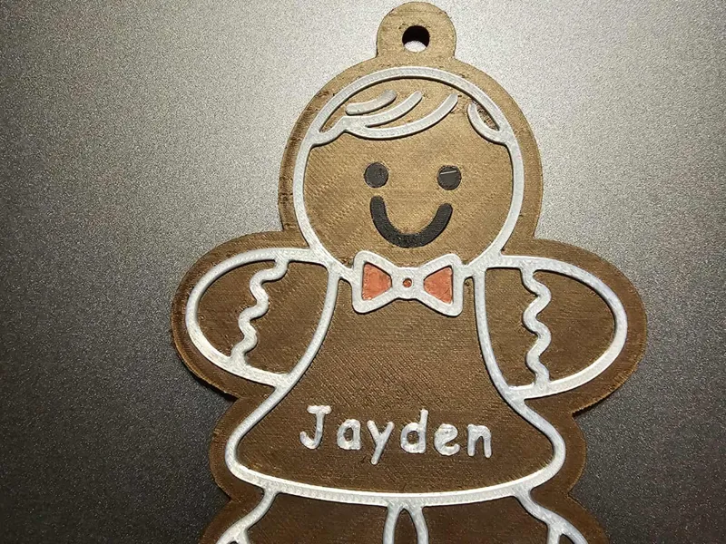 Personalized Gingerbread Man Ornament