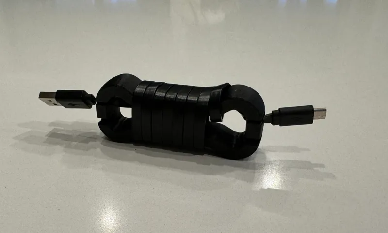 Cable Organizer With Flat Cable Slot, Slightly Bigger Small Hole Slot