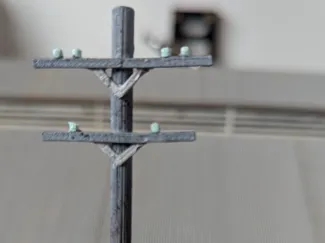 HO Scale Telephone Pole