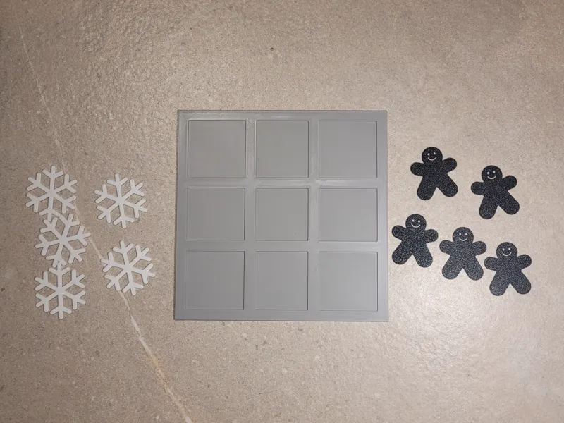Tic tac toe christmas edition