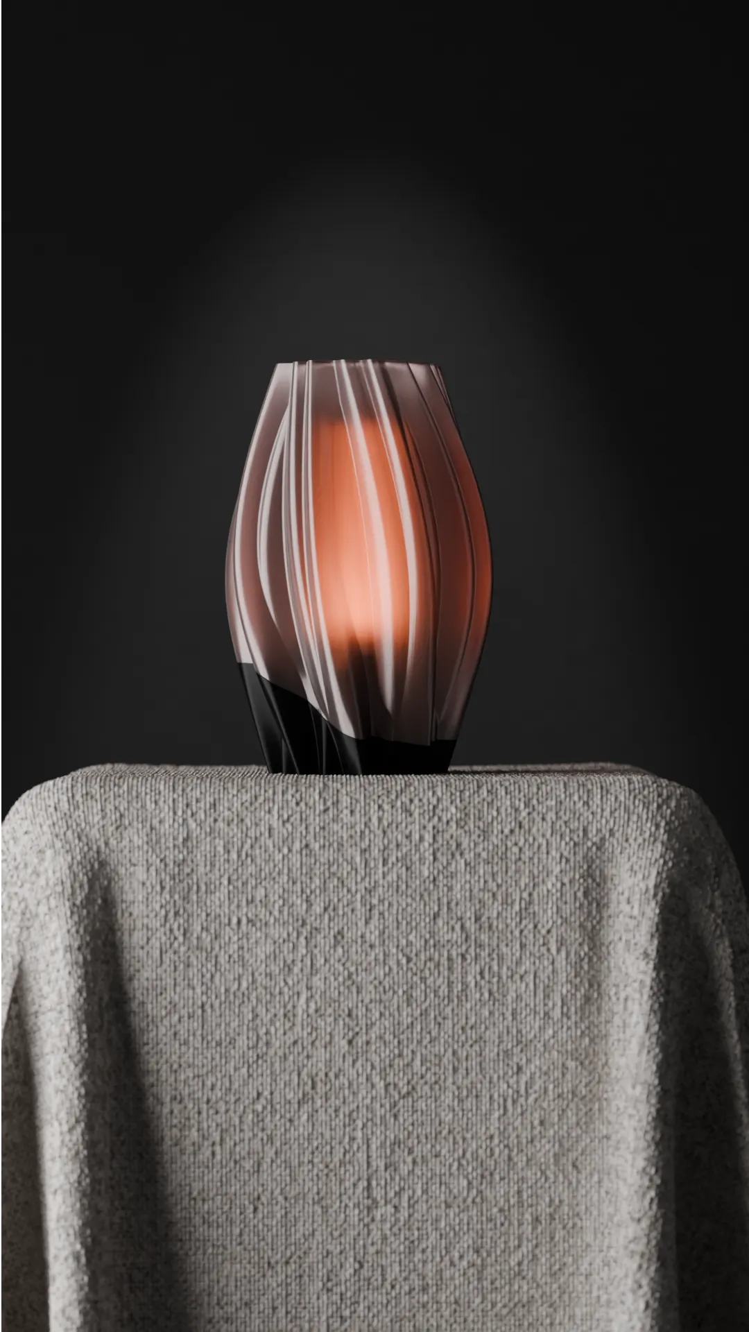 Beautiful Flowing Lamp with inner Diffuser view 2