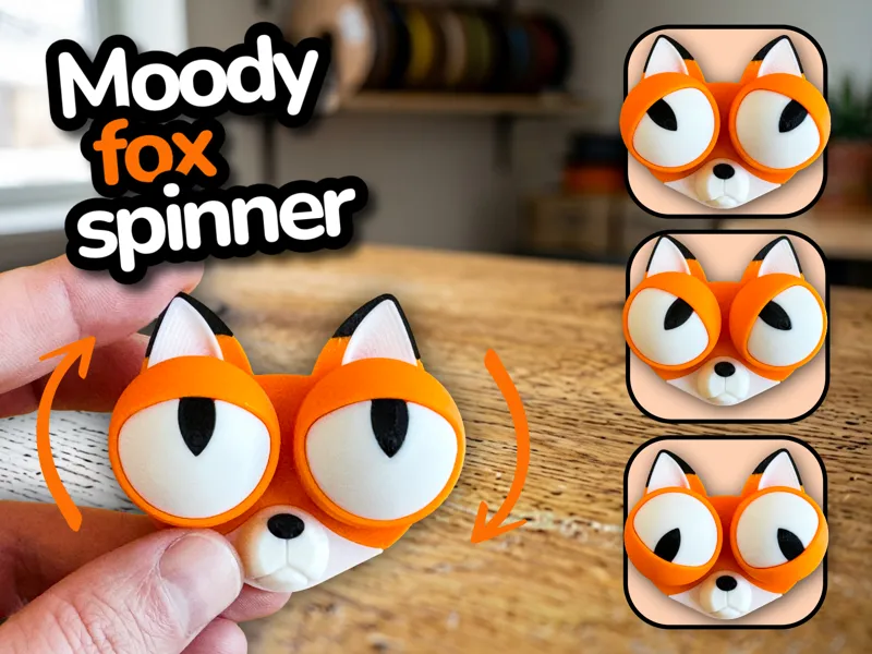 Mood Fox - Cute Rotating Fidget Toy