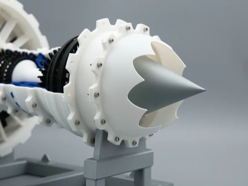 Jet Engine Chevron Nozzle 