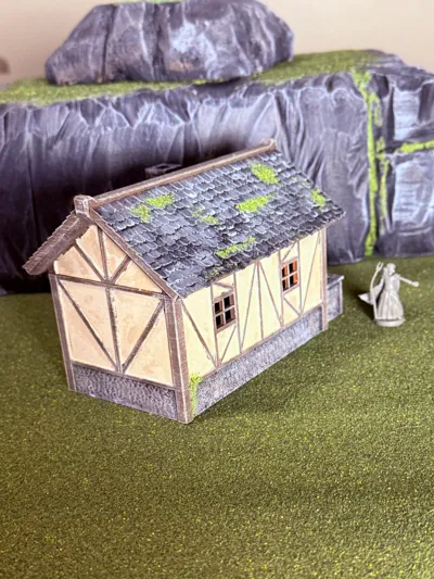 28mm Medieval RPG House FDM-Friendly D&D Terrain by Forged in Filament ...