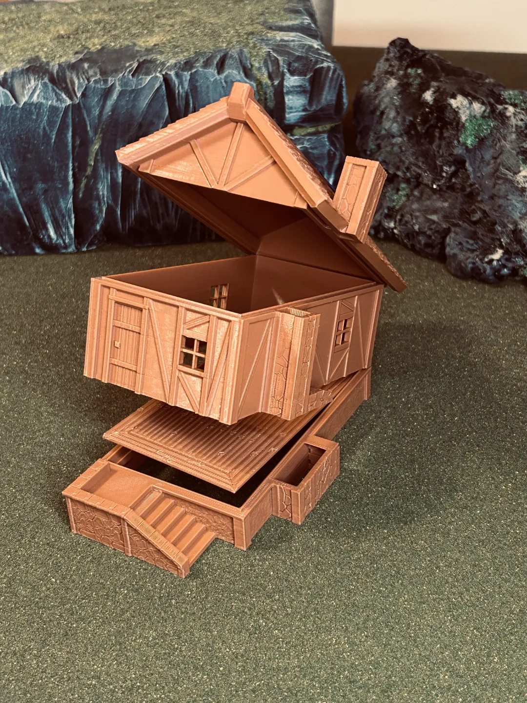 28mm Medieval RPG House FDM-Friendly D&D Terrain view 3