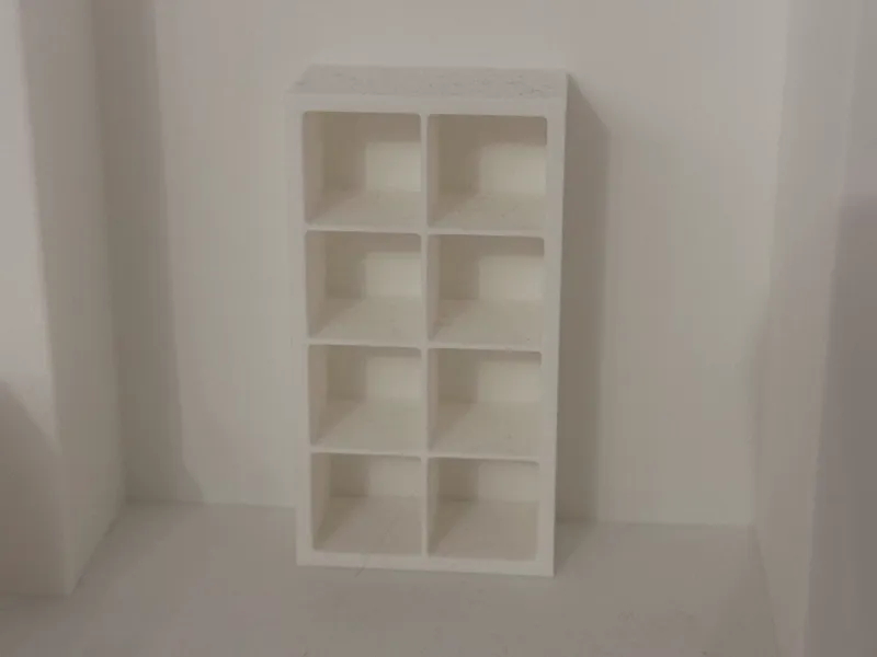 Cube shelf 4x2 1:10 scale (ikea kallax compatible)