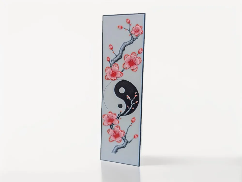 Cherry Blossom Bookmark - Balance in Blossom - Free 3D Print Model ...