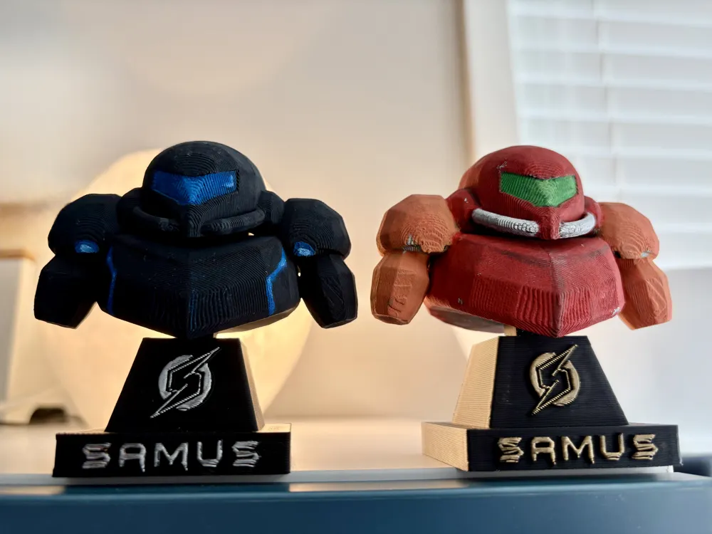 Samus Ssb Model Samus Bust - Metroid by Nook Outlook Productions MakerWorld: Download ...