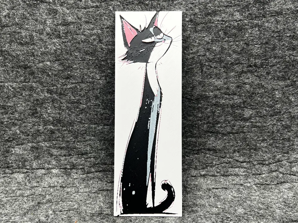 Cartoon Cat Bookmark 2 by CraftHappy MakerWorld