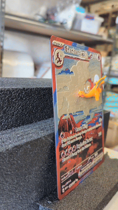 Flying Charizard Oversized 3d Pokemon Card
