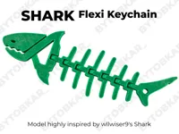 Porte-clés requin articulé — photo 1