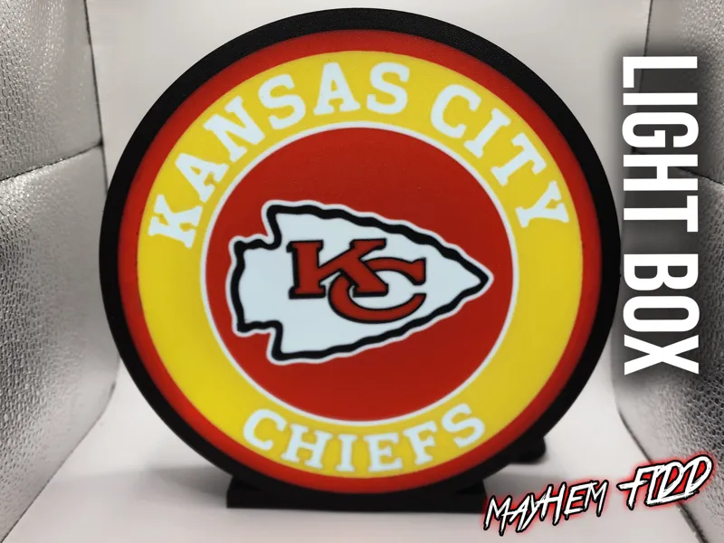 Kansas City Chiefs (Round) - Light Box