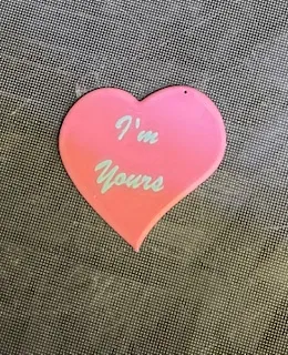 Valentine Heart Candy Key Chain "I'm Yours"