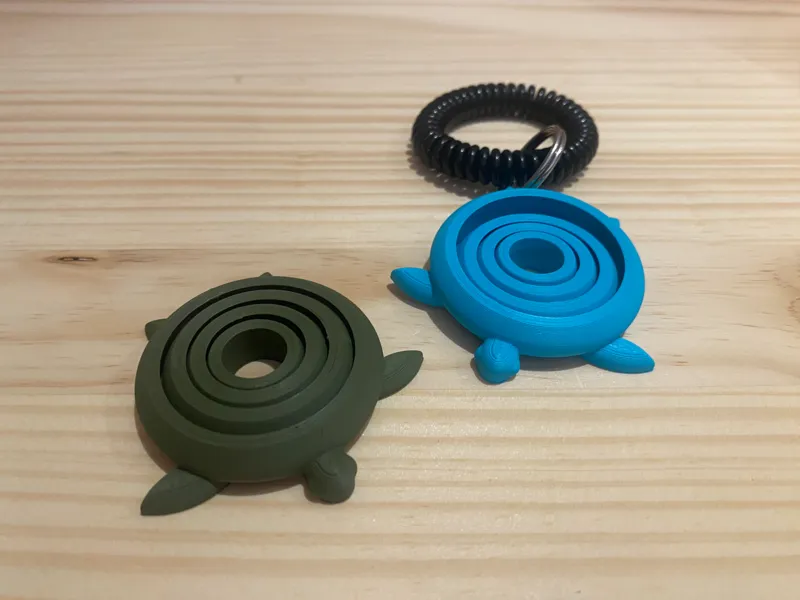 Turtle Gyro Fidget Keychain
