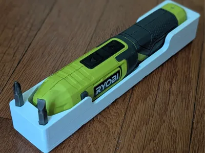 Gridfinity Ryobi FVD01 Screwdriver & Bit Holder