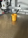 Bucket with customizable letter