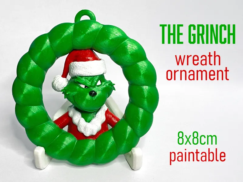 Grinch Wreath Ornament