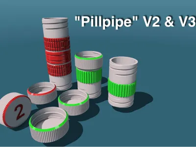PILLPIPE Pillendose Medication Container