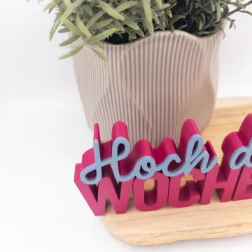 Accesorio para filamento: Hoch die Hände Wochenende 3D Schriftzug Deko — vista de referencia 5