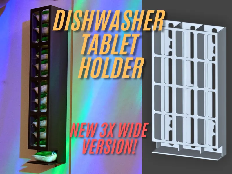 Dishwasher Tablet/Pod Holder 3x Wide