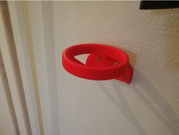 Hair dryer wall holder