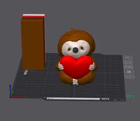 Paresseux au cœur — figurine Saint-Valentin — photo 5