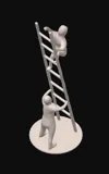 Teamwork Ladder With Base
