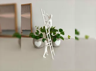 Teamwork Ladder Sculpture