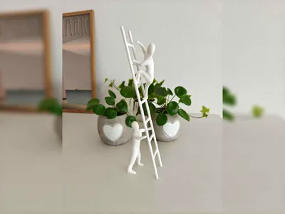 Teamwork Ladder Sculpture