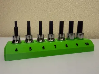 Magnetic - 3/8 in. Metric Icon Hex-Bit Organizer