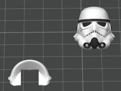 Dummy13 X MultiColor StormTrooper Helmet - A1_Mini