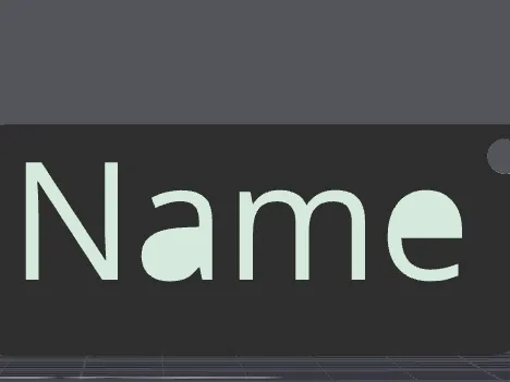 name tag
