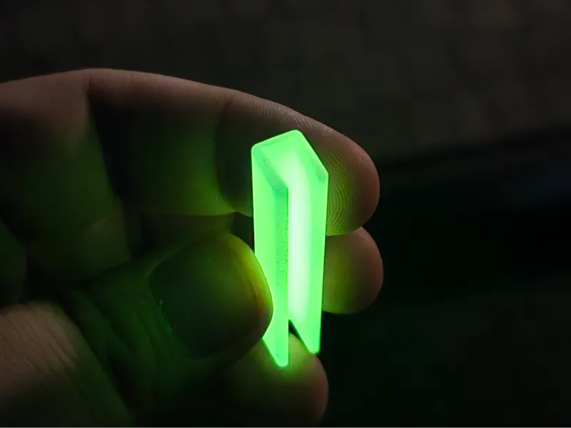 Bluetti portable solar panel glowing clip