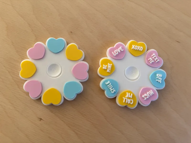 Conversation-Heart Fidget Spinner