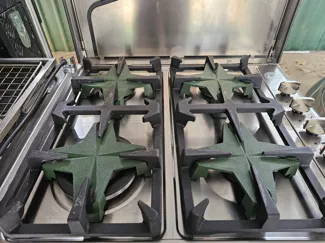 Burner Supports for Caravan Stove Top