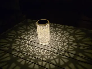 Solar Gartenlaterne geometrisches Muster