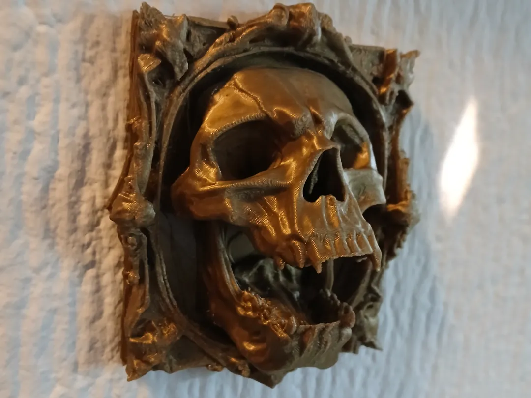 Cadre tete de mort - deco gothique