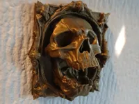 Cadre tete de mort - deco gothique — photo 1