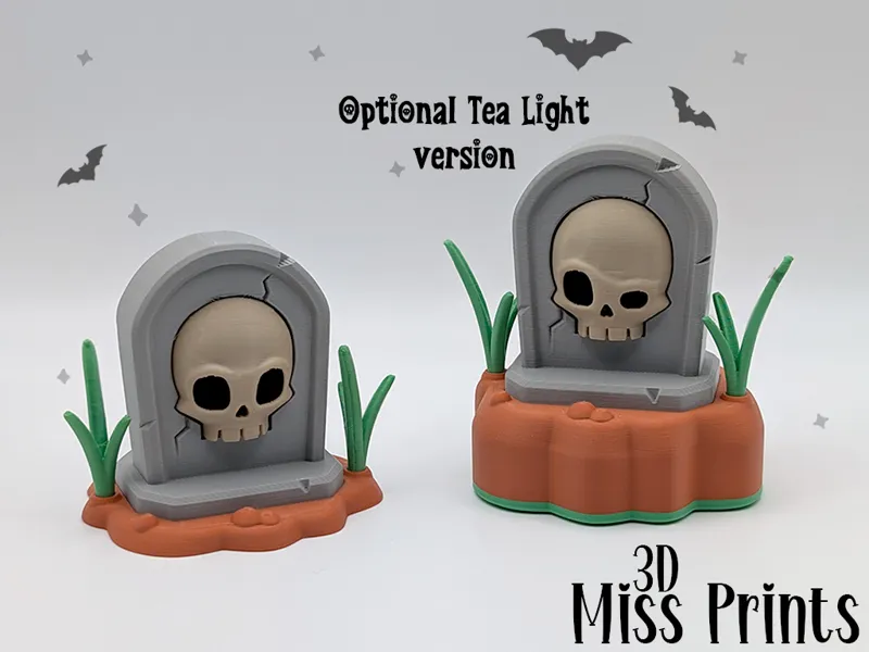 TombStones with optional LED Tea Candle