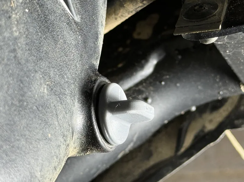 Polaris CVT drain plug (tool-free)