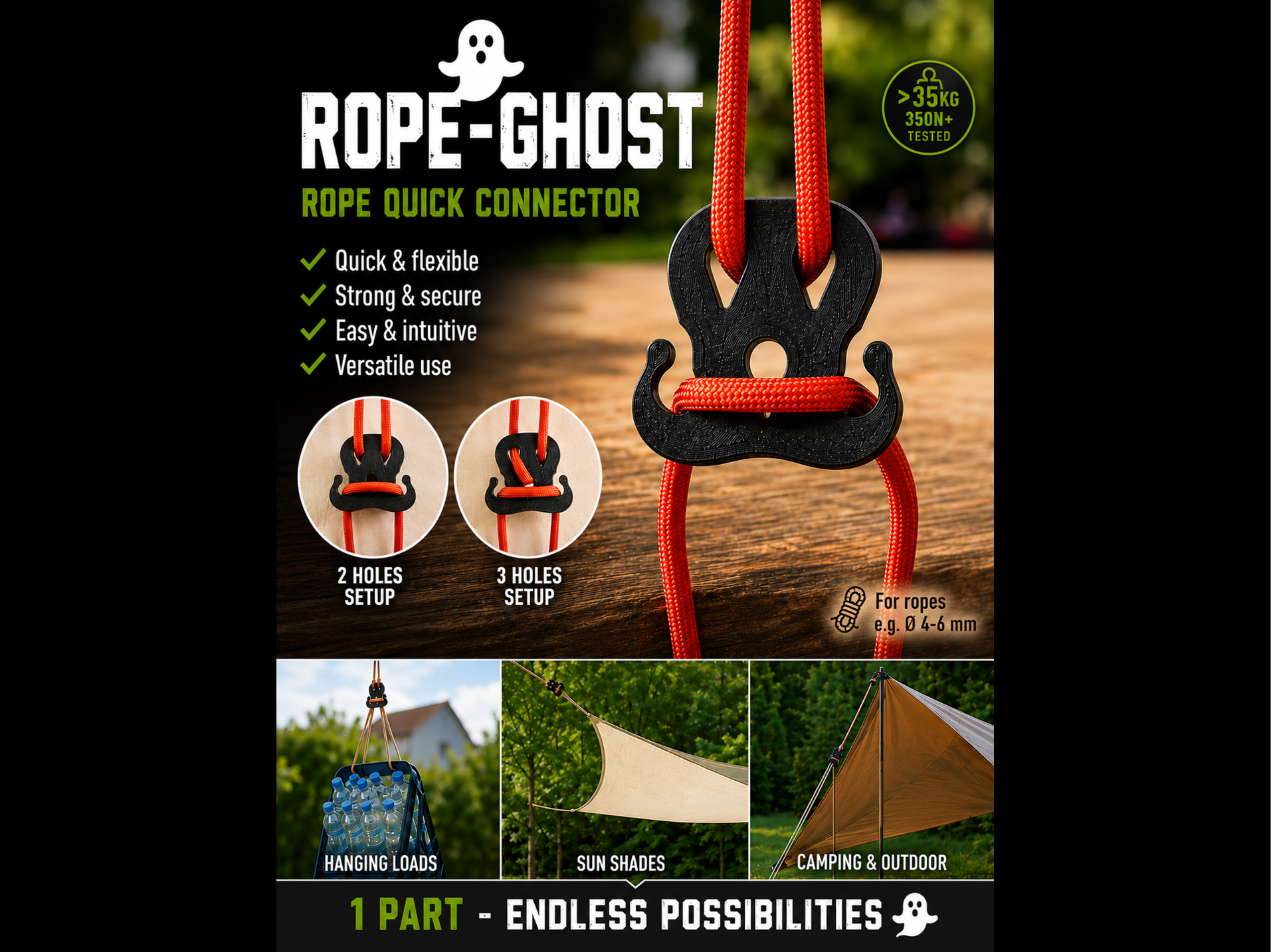 RopeGhost – Quick-Release Coupler for Medium Loads