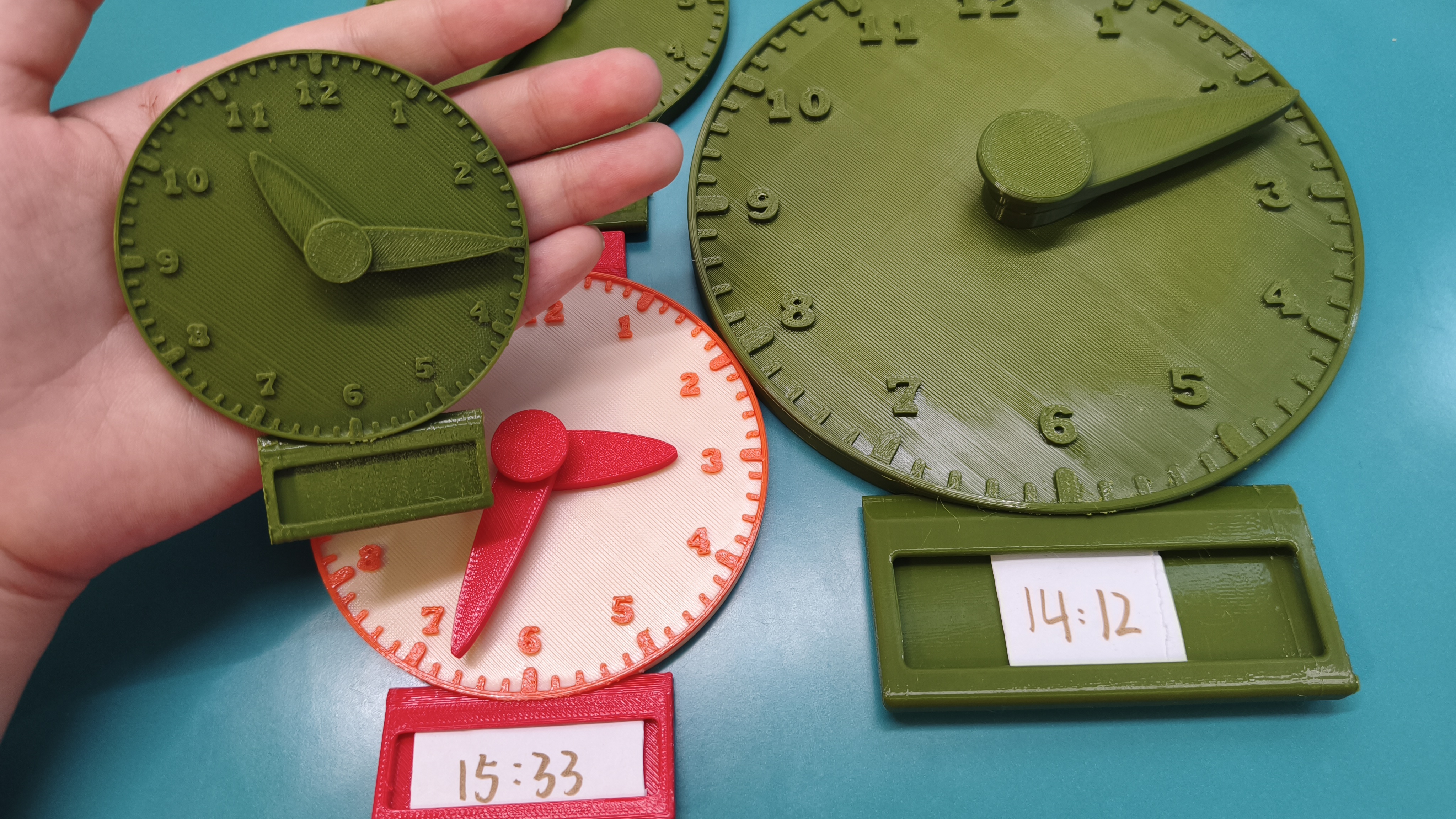 Miniatura 1 do modelo 3D 认识时钟，学会如何看时间-基础教具--手动时钟