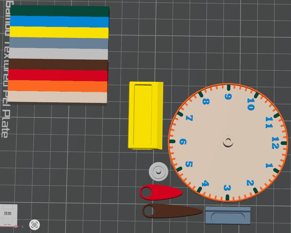 Miniatura 5 do modelo 3D 认识时钟，学会如何看时间-基础教具--手动时钟