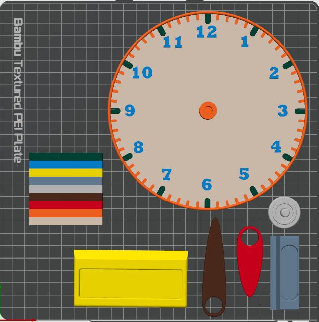 Miniatura 10 do modelo 3D 认识时钟，学会如何看时间-基础教具--手动时钟